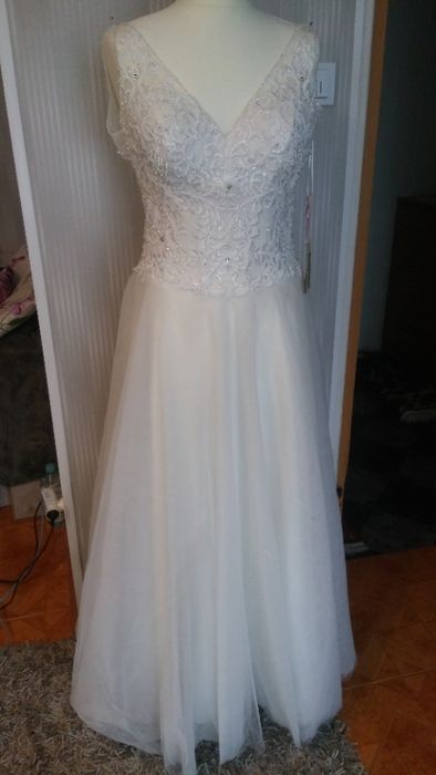 suknia ślubna,ecru,rozm 36