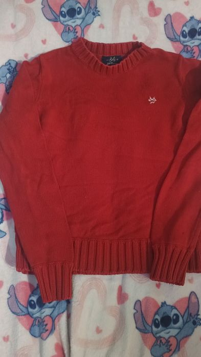 Sweter 158 czerwony stan bdb