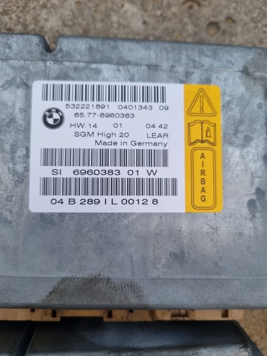 BMW E60 E61  sensor moduł poduszek airbag gateway brama SGM