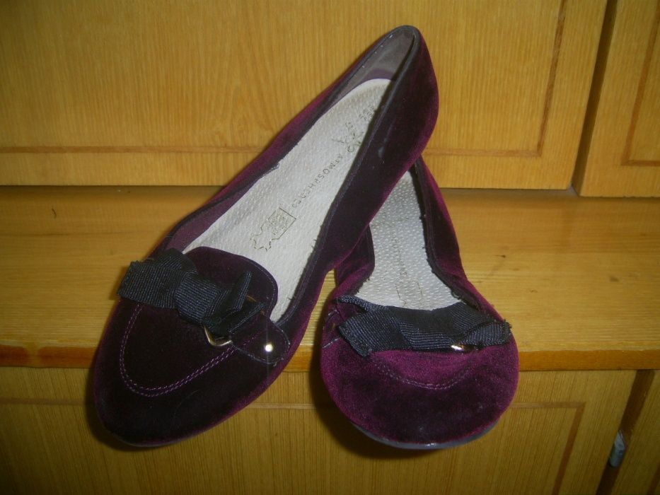 Бархатные балетки, туфли 38 размер