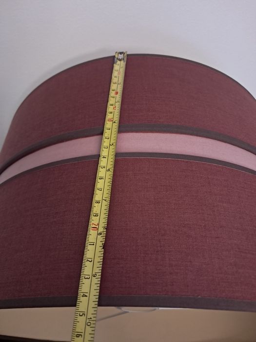 Abajour de candeeiro em tecido