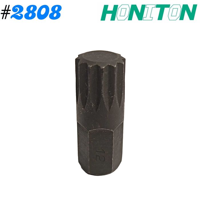 Bit SPLINE M12 x 10 mm długość 30 mm ze stali S2 HONITON HM012