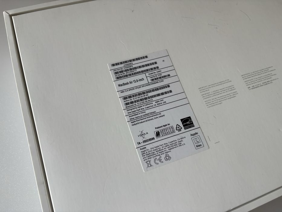 Коробка мак бук Mac Book Air