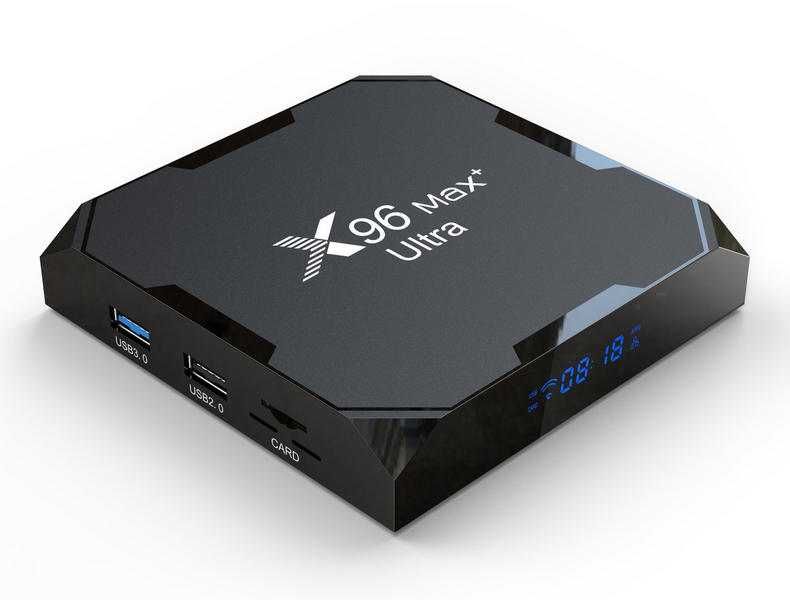Потужна тв приставка X96 MAX+ ULTRA 4гб 32Гб Android 11 тв бокс S905X4