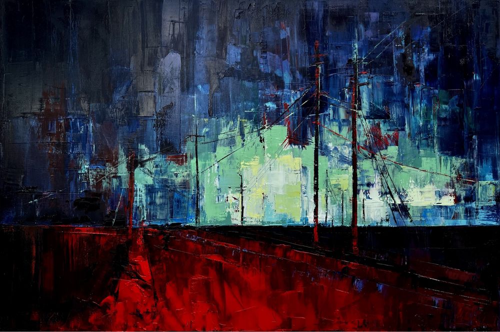 Картина авторська велика на полотні олійними фарбами