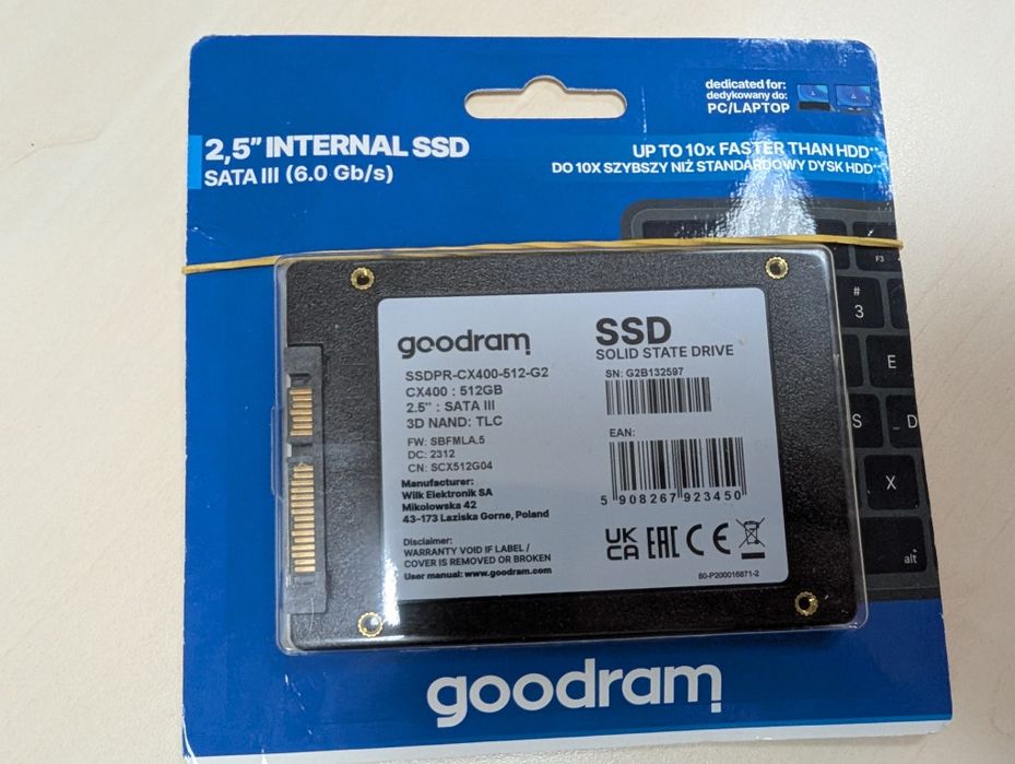 SSD Goodram CX400 Gen.2 512GB 2.5"