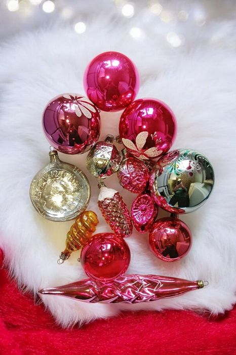 Ёлочные игрушки, стекло, СССР