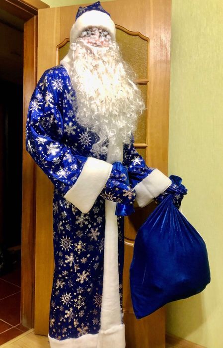 Новогодний костюм Николая Деда Мороза Дед Дід Мороз костюм Діда Мороза