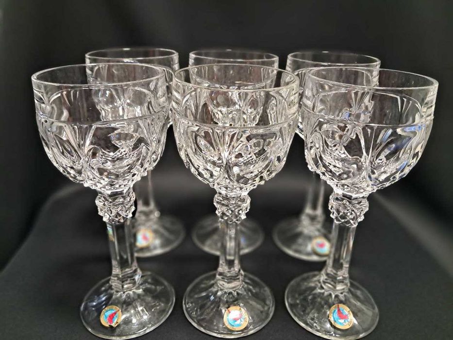 Hofbauer Niemiecki kieliszki szkło kryształowe wintage