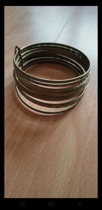 Metalowa bransoletka etno boho folk