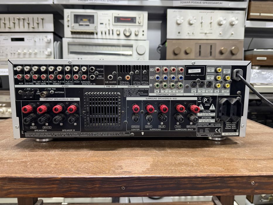 ‼️ Kenwood KRF-V7200D – Amplituner Kina Domowego z Dekoderami Dolby Digital/DTS i Złączami Cyfrowymi | Audio Room