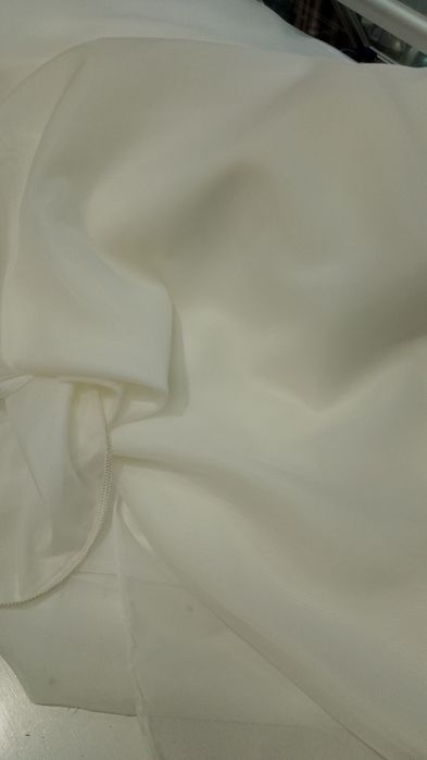 Тюль  шифон однотоний :білий,молочний