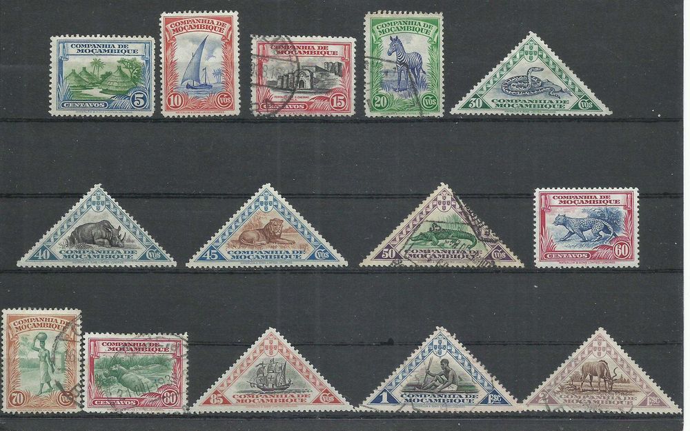 Selos portugueses – Ex-colónia - Companhia de Moçambique - 108 selos
