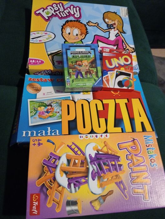 Zestaw gier Minecraft, uno poczta