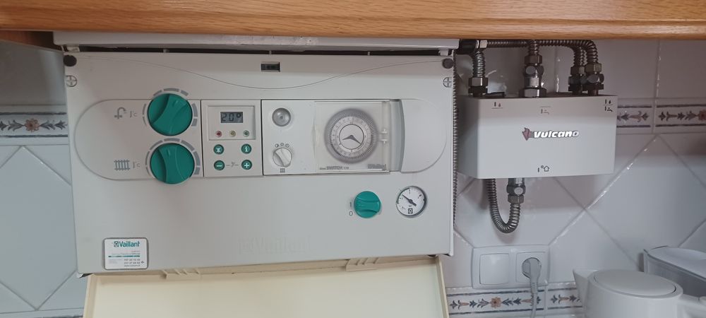 Caldeira Vaillant a funcionar