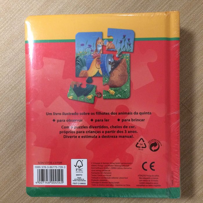 Puzzle livro ou madeira