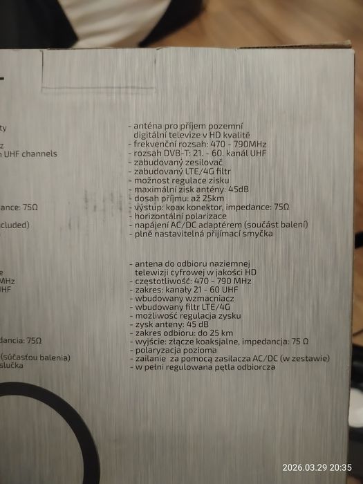Cyfrowa TV antena pokojowa