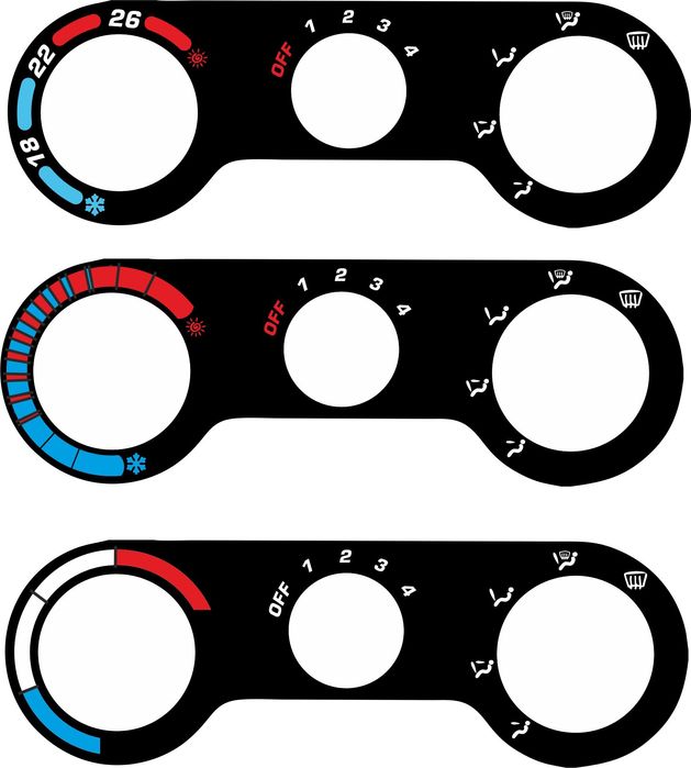 3D кольца для приборной панели Daewoo Lanos !!!
