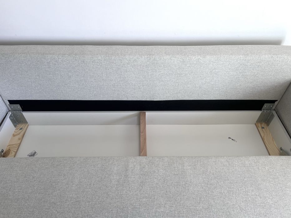 Sofá-cama IKEA GRUNNARP 3 lugares bege/ cinza — como novo