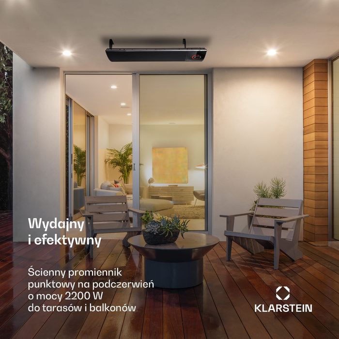 Cosmic Beam 2200W Promiennik Podczerwieni na Ścianę Czarny