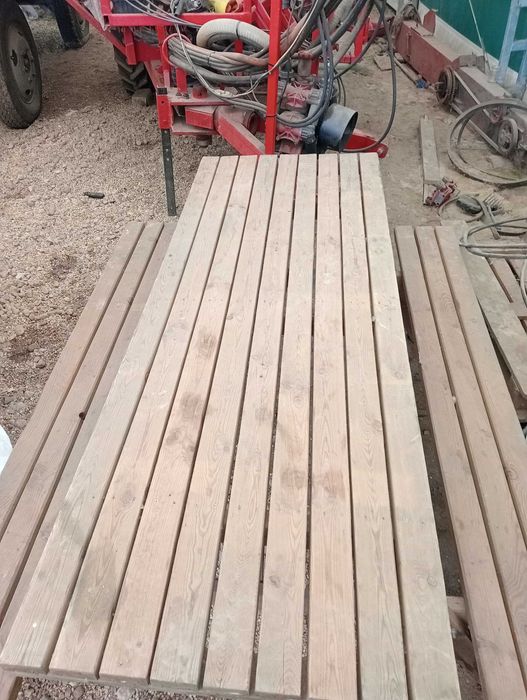 Stół ogrodowy z ławkami