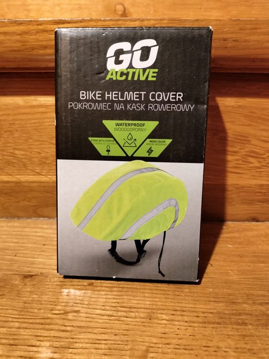 Wodoodporny pokrowiec na kask rowerowy Go Active w kolorze neonowym