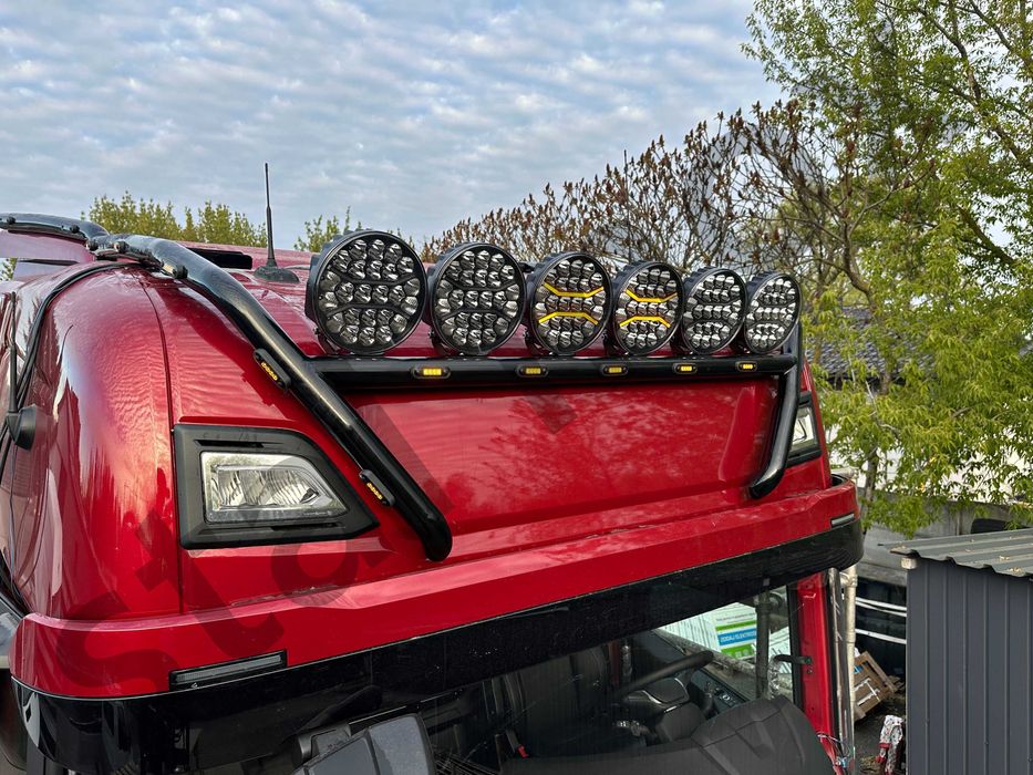 Orurowanie górne ze stali nierdzewnej SCANIA S/R oświetlenie led