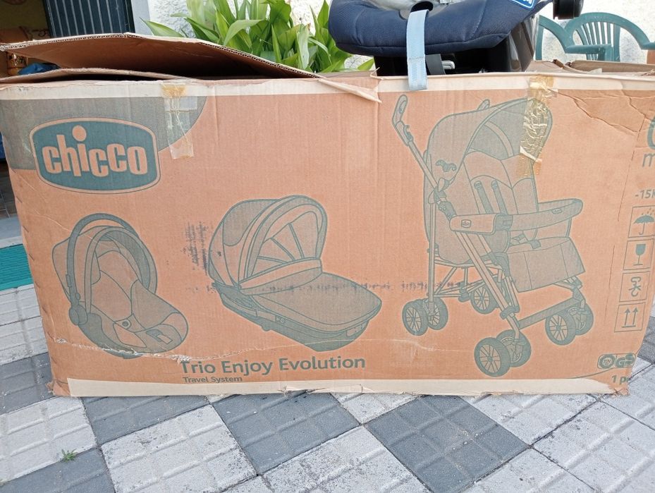 Conjunto de Alcofa + Ovo + Carrinho Bebé