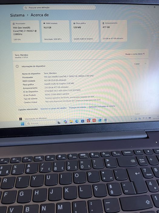 Lenovo Ideapad3 (15”)