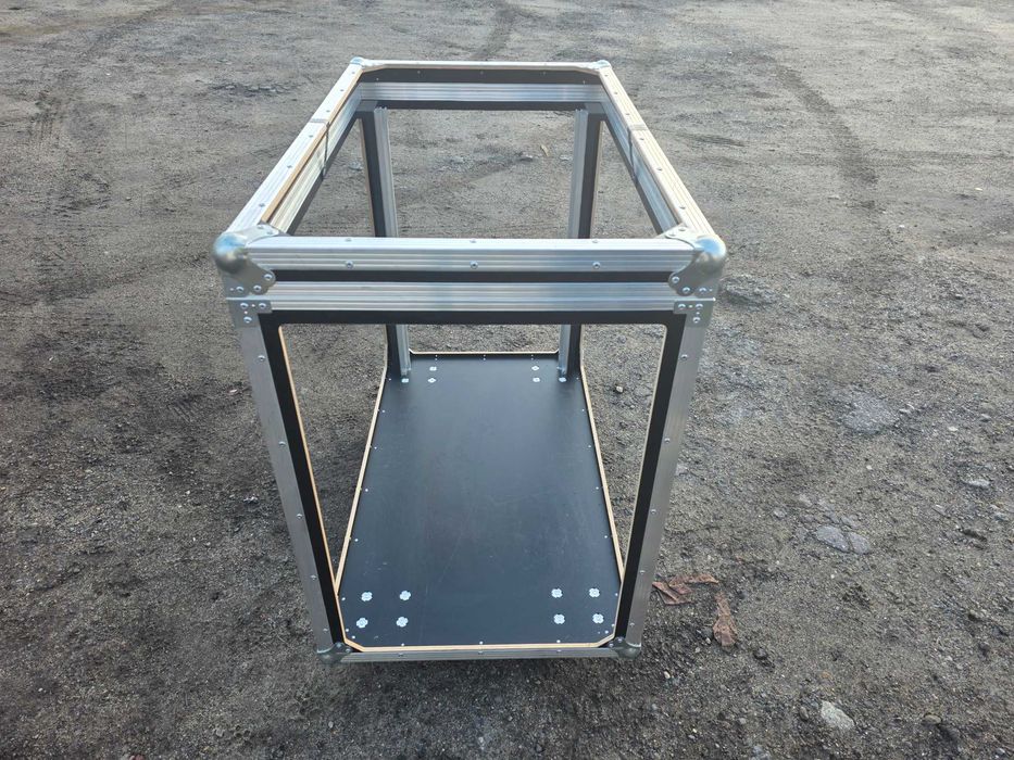 Szafa stojak RACK CASE 16U 1x szyna 90cm koła 19 cali
