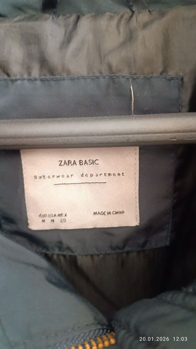Kurtka puchowa Zara M kaczy puch