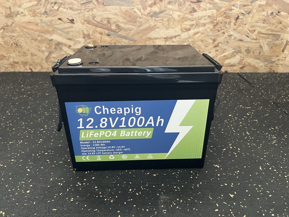 В НАЯВНОСТІ!!! Акумулятор Cheapig LiFePO4 12V 100 Ah, літієвий,  , Smart BMS, для Інвертора, дбж,