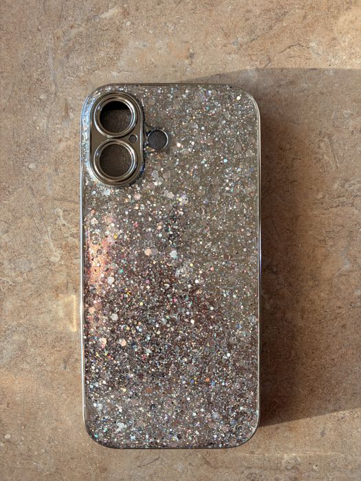 Iphone 17 etui phone case srebrne blyszczace