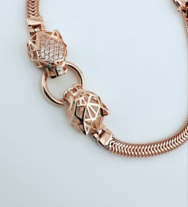 Золотий браслет новий пантера