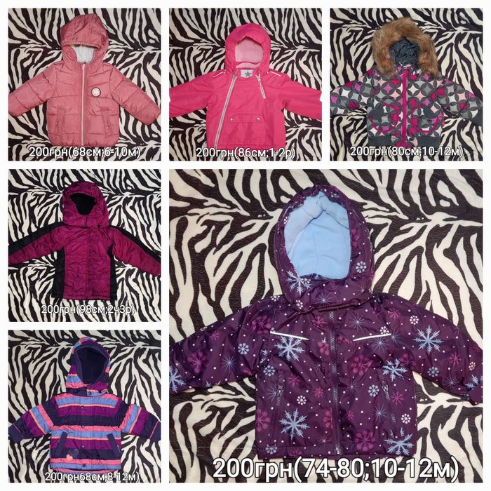 Куртки зимові для дівчат