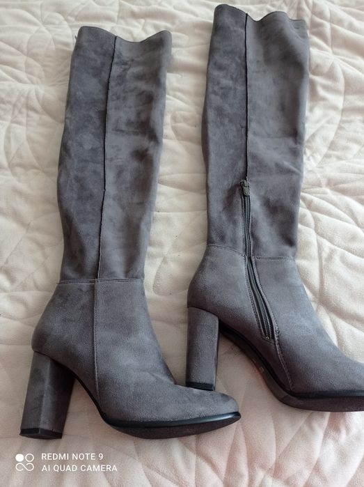 Kozaki zamszowe za kolano rozmiar 39