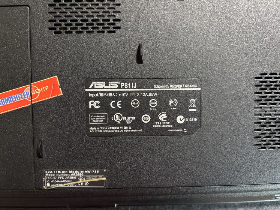 Ноутбук asus P81IJ
