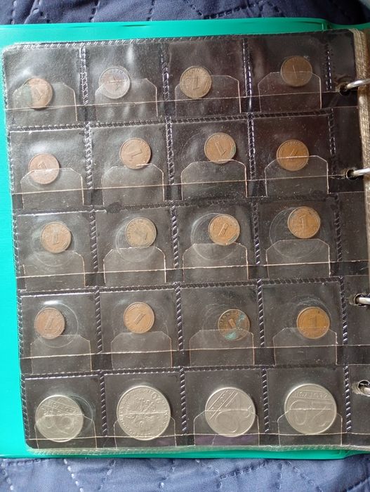 Stare polskie i niemieckie monety lata 60-90