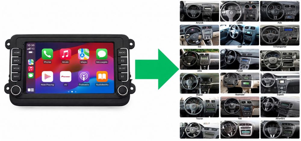Radio 8/128! VAG uniwersalne Android auto/ Carplay