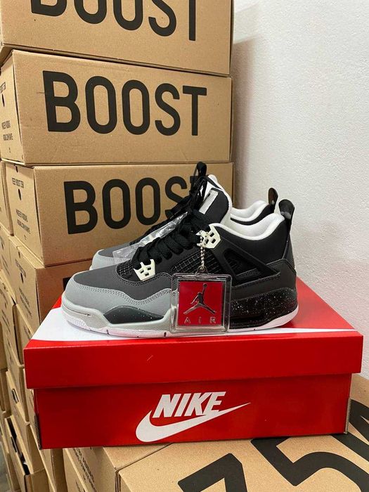 Мужские кроссовки Nike Jordan 4 "Black Grey Black" 40-45