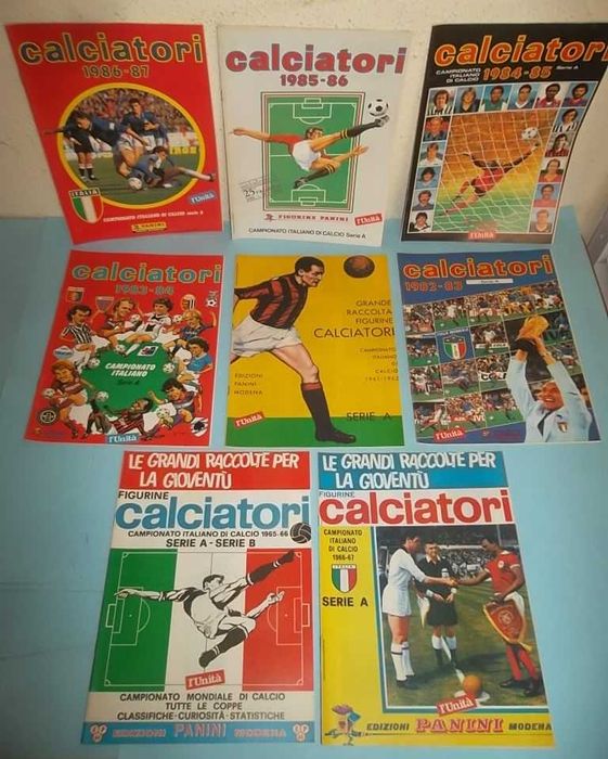 Campeonato Italiano de 1961 a 1994, Lote 32 cadernetas (reproduções)