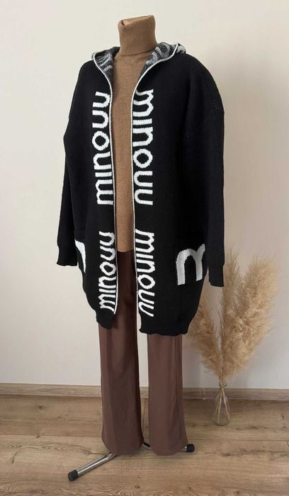 długi sweter kardigan tunika płaszczyk Minouu