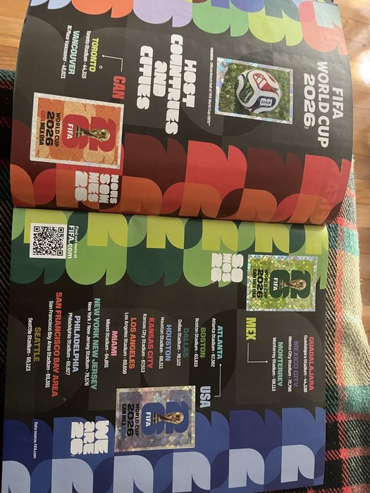 Coleção de cromos mundial 2026 panini incompleta