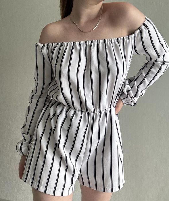 Комбінезон missguided у смужку із шортами плаття шорти H&M сукня