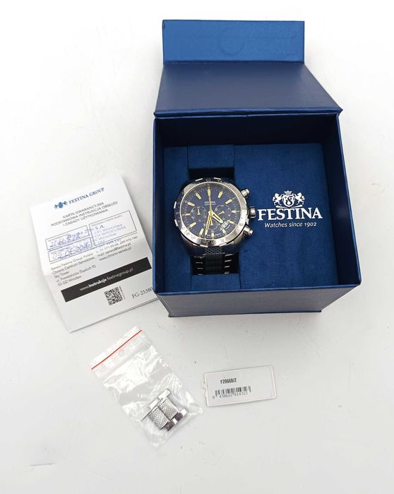 Zegarek męski FESTINA F20668/2 Timeless Chronograph 100M GWARANCJA