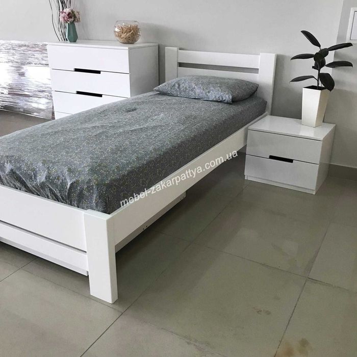 Кровать деревянная. Двуспальная массив бука. Мебель. Меблі. Ліжко 160