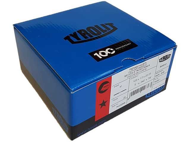 Tarcza tarcze do cięcia basic metalu stali nierdzewki 125x1,0 TYROLIT