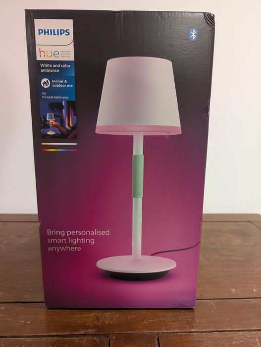 Candeeiro de Mesa PHILIPS Signify Hue Belle - Branco - Novo