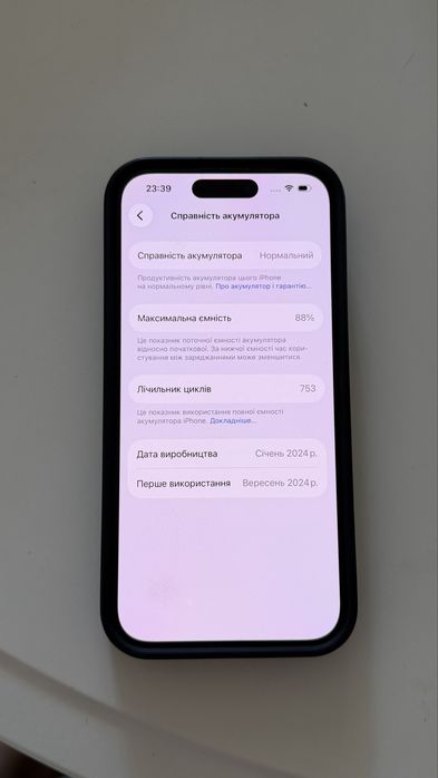 Iphone 15 pro 512 gb, акумулятор 88%