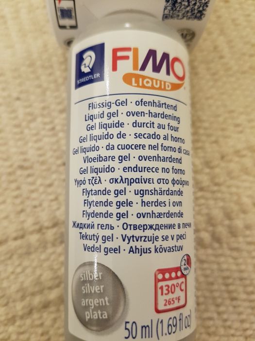 Fimo liquido prateado